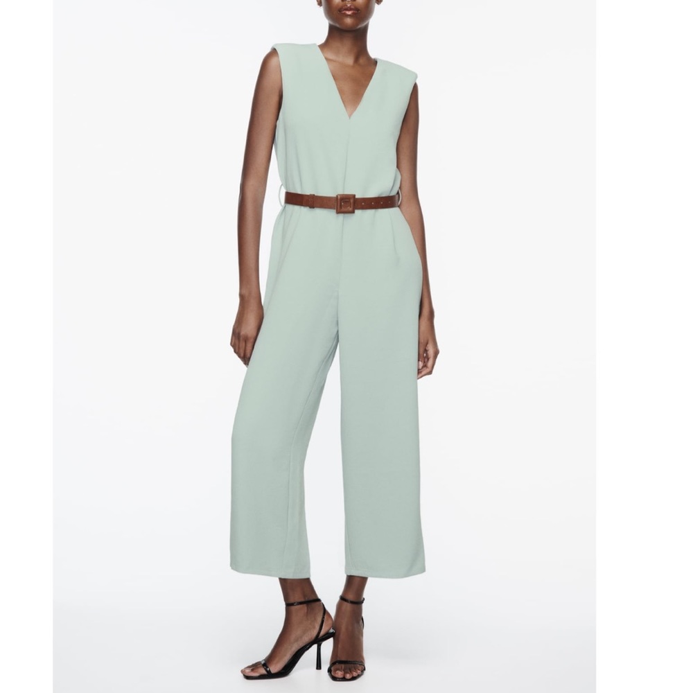 Zara Wide Jumpsuit With Belt